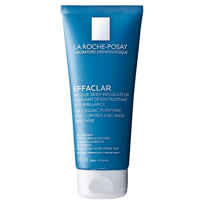 Máscara antissebo, purificante, desincrustante e antibrilho Effaclar, €14,35, La Roche Posay