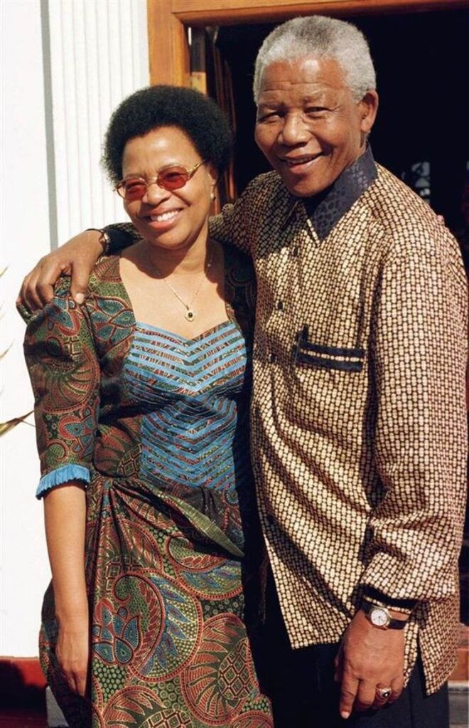 Mandela casou com uma antiga primeira dama