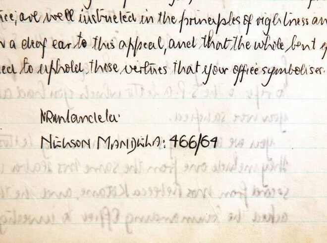 O seu número de preso era o 46664