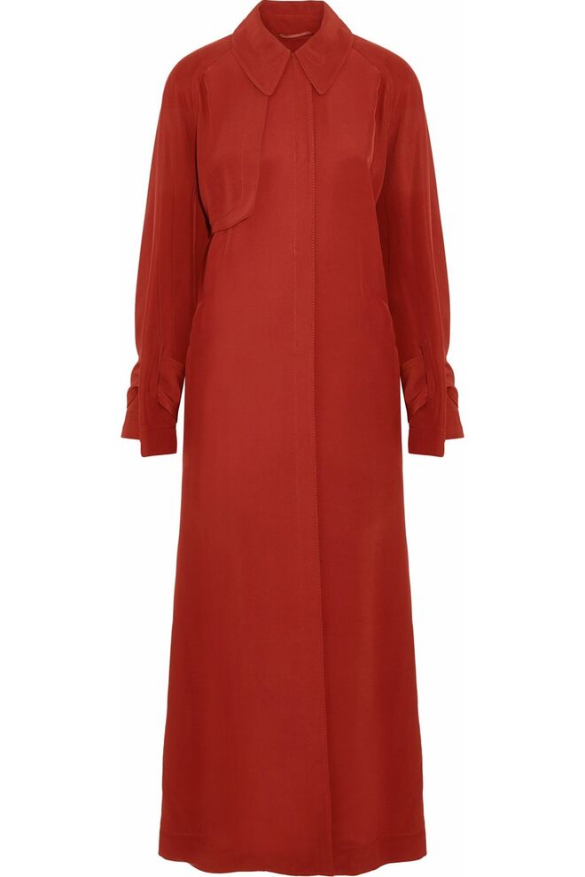 Gabardina em sarja, €1.002, Roksanda, theoutnet.com