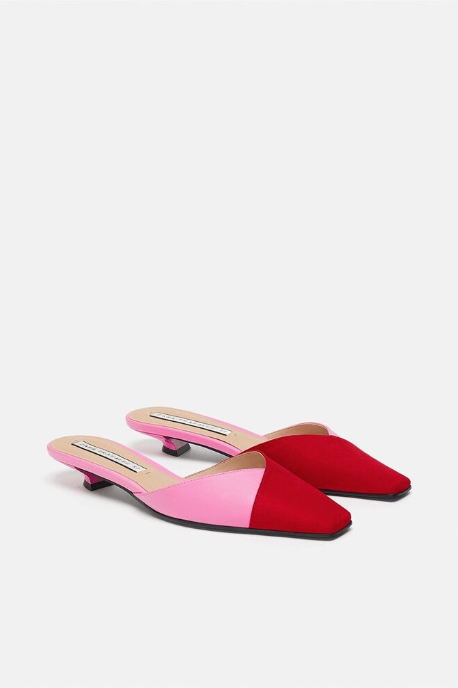 Mule bicolor, €25,95, Zara