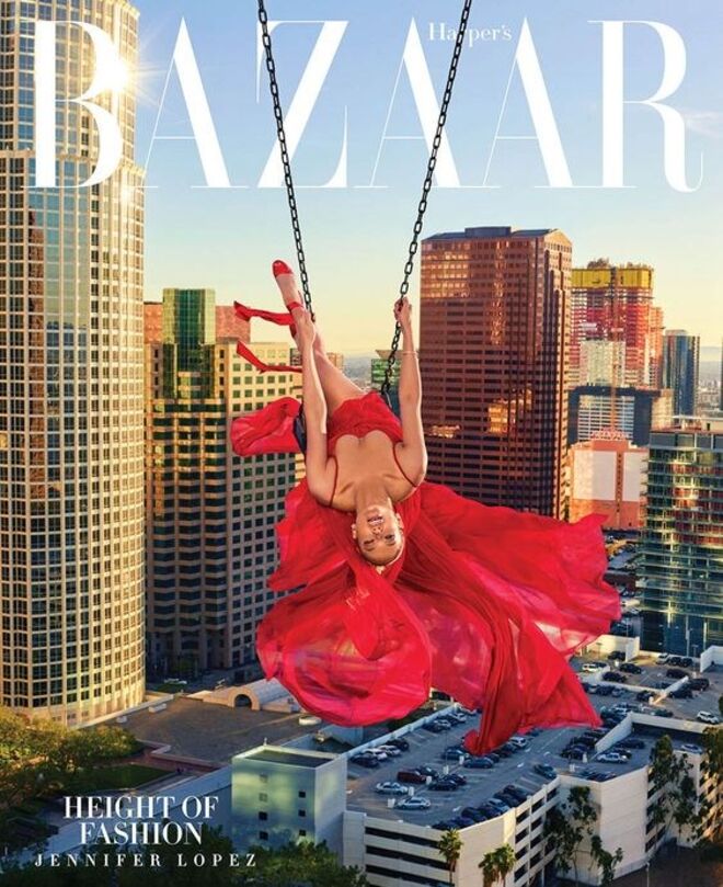 Na capa da revista Harper's Bazaar, de Abril 2018
