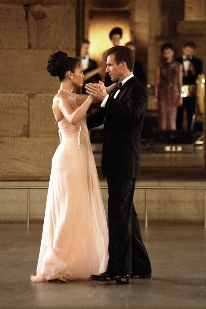 Com Ralph Fiennes no fime "Encontro em Manhattan"