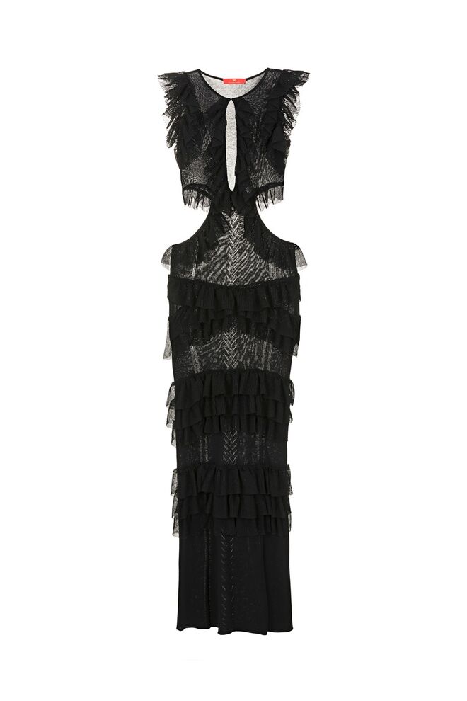 Vestido comprido, €882, Elisabetta Franchi