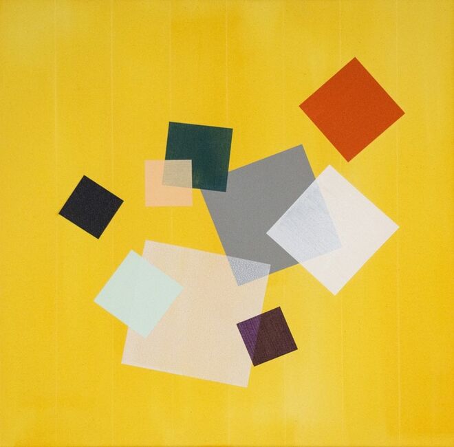 Quadro Yellow Grid Play 2015 by Milly Ristvedt, em artnet.com