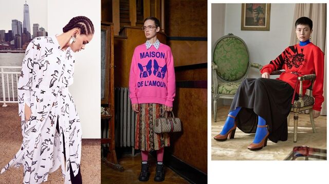 Animais à solta (Óscar de la Renta, Gucci, Givenchy)