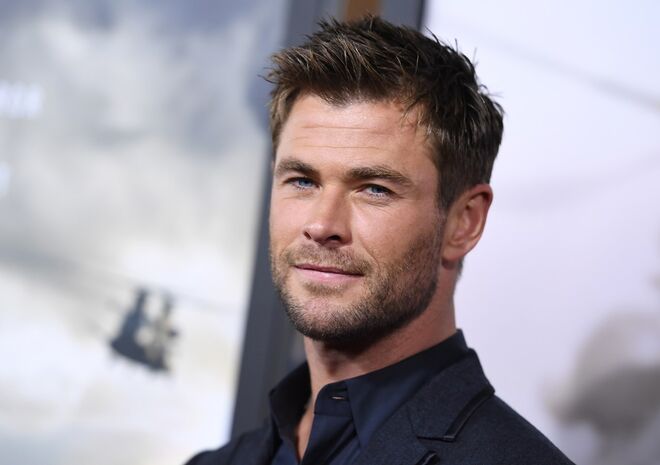 Chris Hemsworth com US$64.5 milhões, aproximadamente €55,55 milhões