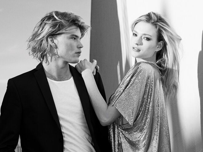 Sophia Ahrens e Jordan Barrett, os embaixadores de Lady Million Lucky e de 1 Million Lucky