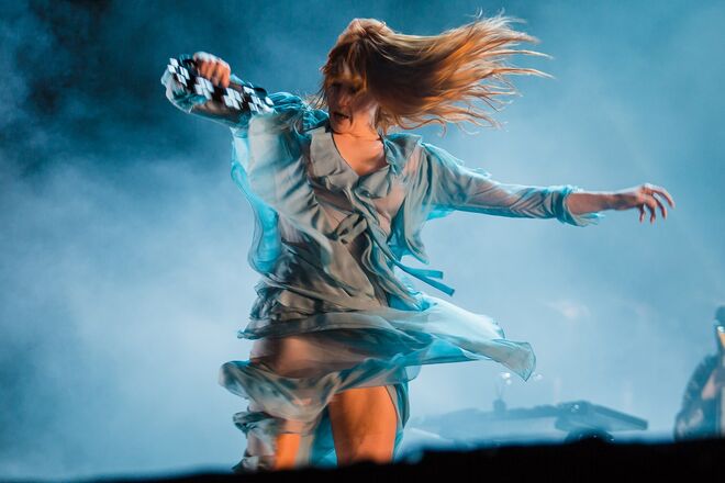 Florence Welch e os Florence and the Machine no Autódromo de Interlagos, em São Paulo, Brasil, a 13 de maio de 2016