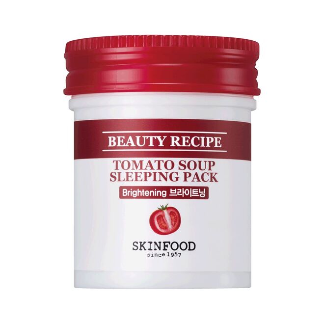 Beauty Recipe Tomato Soup Sleeping Pack Máscara de noite com tomate, €12,55, Skinfood, na Sephora