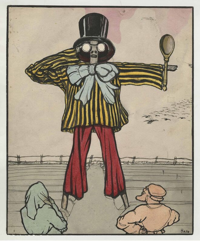 Futurismo en un Pueblo, ILIN, 1914. Dada Russo 1914 – 1924, no Museu Rainha Sofia, em Madrid.