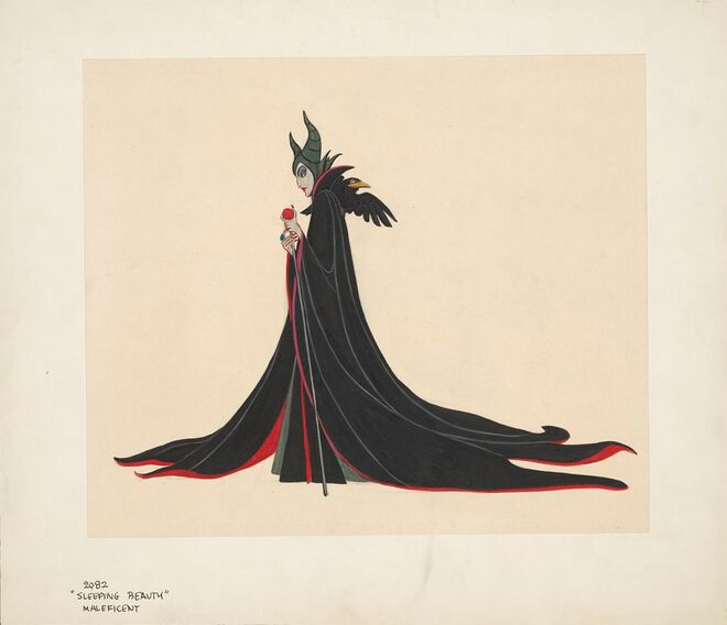 Desenho de Marc Davis para A Bela Adormecida, 1959. Disney. A arte de contar histórias, no Caixa Fórum, em Madrid.