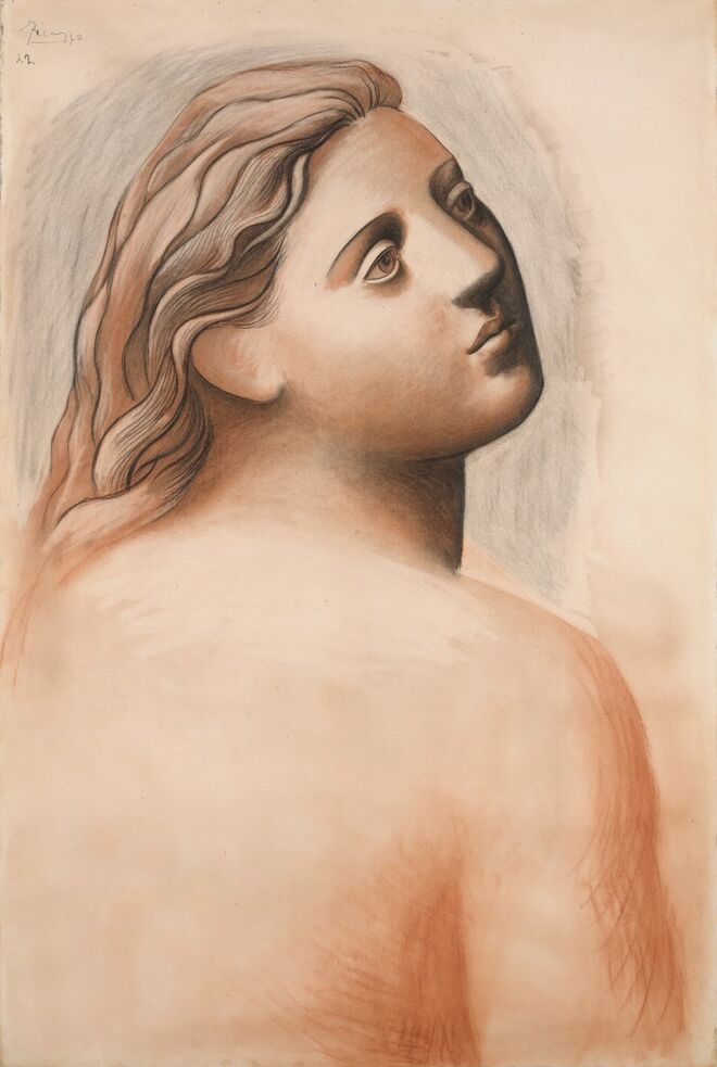 Head of a Woman, Pablo Picasso, 1922. Obsession Nudes by Klimt, Schiele and Picasso no Metropolitan Museum de Nova Iorque.