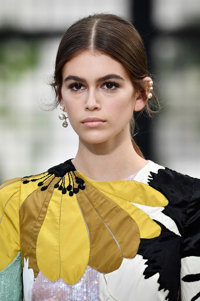Kaia no desfile da Valentino na Semana de Moda de Paris outono-inverno 2018/2019