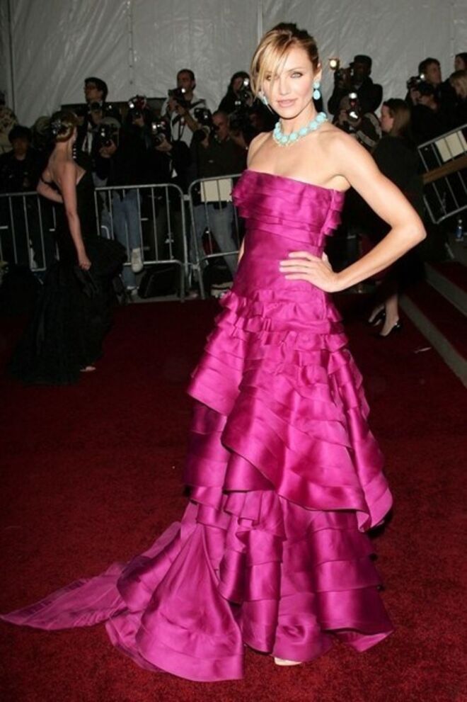 Cameron Diaz na Gala do Costume Institute no Metropolitan Museum de Nova Iorque, em 2007.