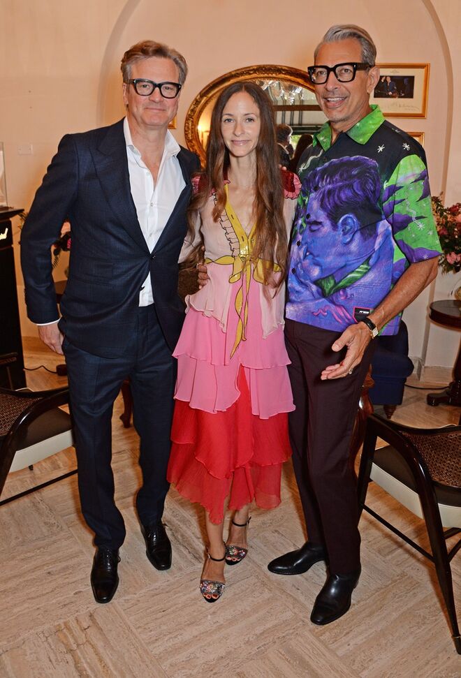 Colin Firth, Emilie Livingstone e Jeff Goldblum