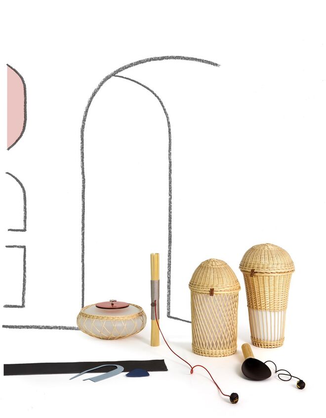 Peças do atelier Petit h da Hermès.