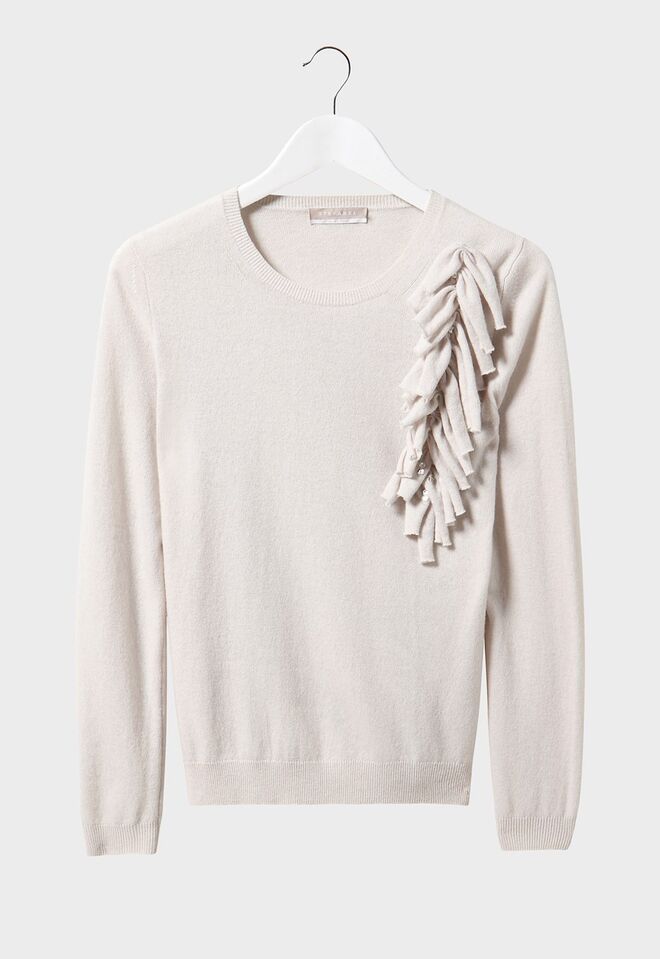 Camisola com franjas, €135, Stefanel