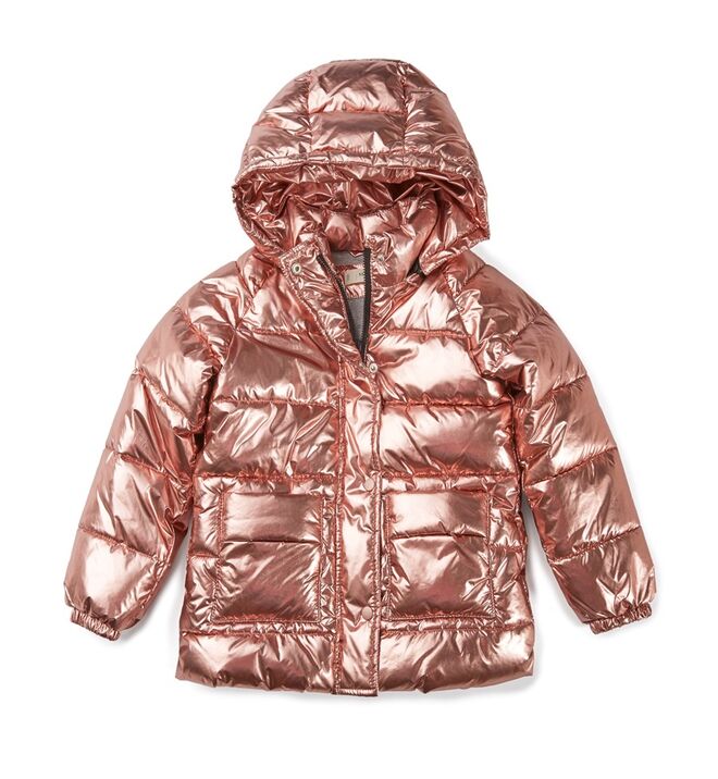 Anoraque metalizado, €39,99, Mango