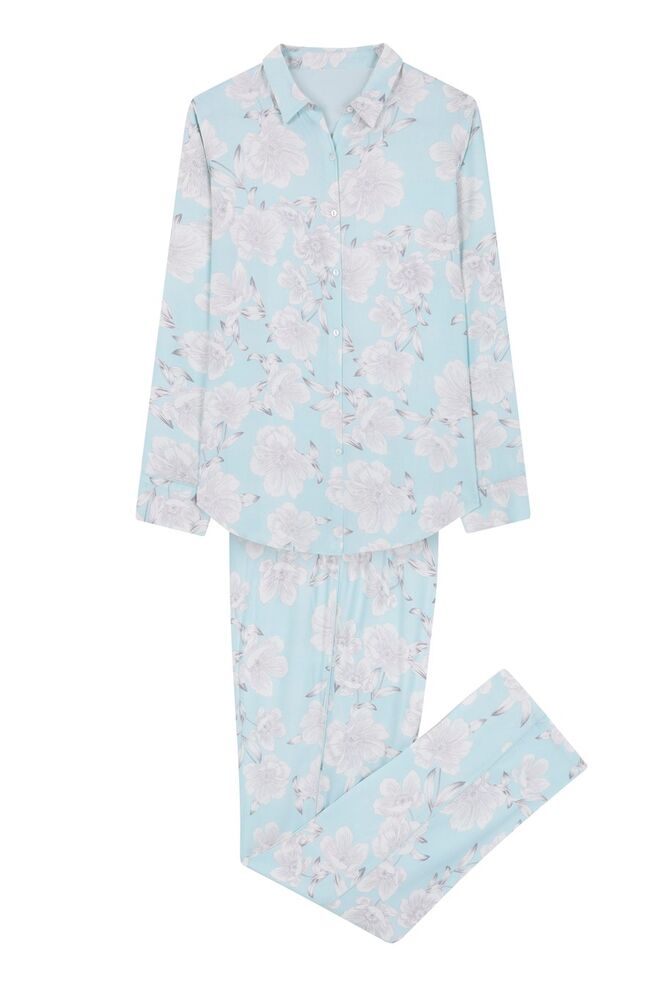 Pijama camiseiro longo floral,  €34,99, Women'Secret