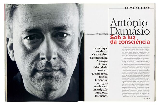 António Damásio, o neurocientista português. Em 2000. Por Clara Soares. Fotografia: Pedro Ferreira.