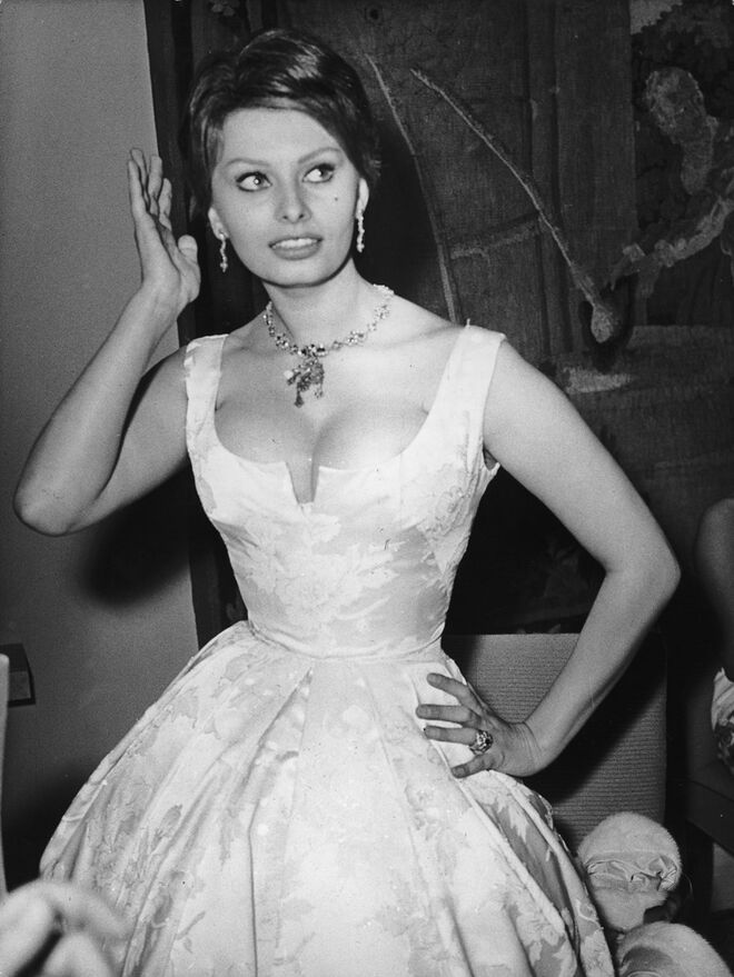 Sophia Loren no 9º Festival Internacional de Cinema de Berlim, em 1959