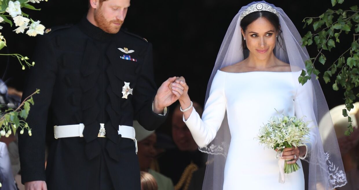 Meghan Markle | O vestido foi desenhado por Clare Waight Keller, diretora criativa da Givenchy, que privilegiou a simplicidade 
