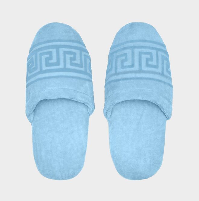 Slippers, €75, Versace
