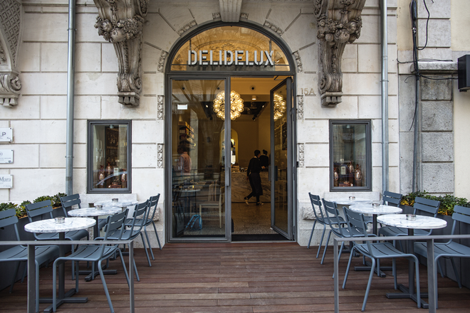 Saladas outonais do Delidelux Avenida 