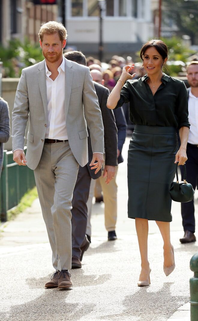 Harry e Meghan no Pavilion Building, em Brighton