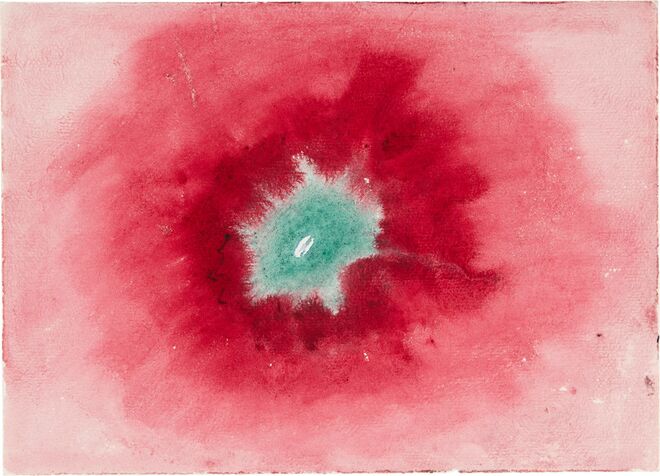 Untitled de On the Viewing of Flowers and Trees, Hilma af Klint, 1920. Exposição Hilma af Klint: Paintings for the Future, em Nova Iorque.