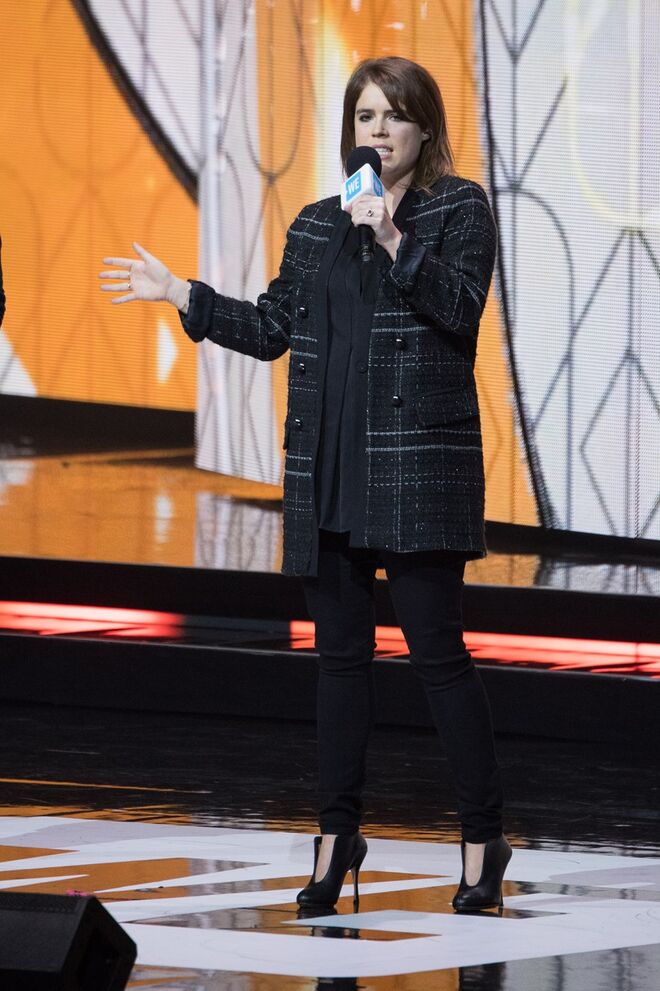 Eugenie no 'We Day UK', na Wembley Arena, a 7 de março de 2018