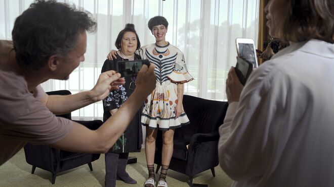 Joana Barrios com Suzy Menkes