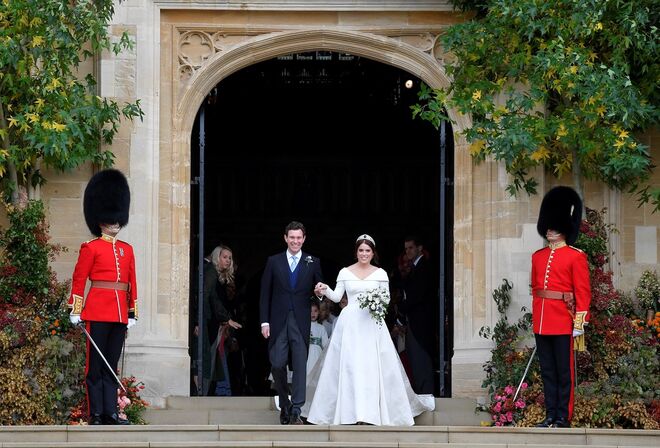 Jack Brooksbank e a princesa Eugenie enfim casados