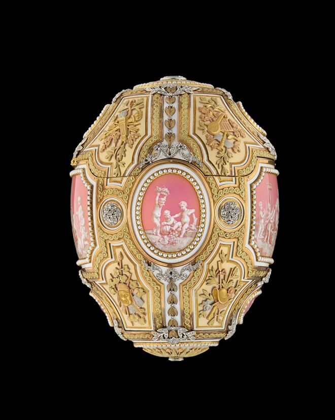 Ovo de Páscoa Catherine The Great, Fabergé, 1914. Exposição Fabergé Rediscovered.
