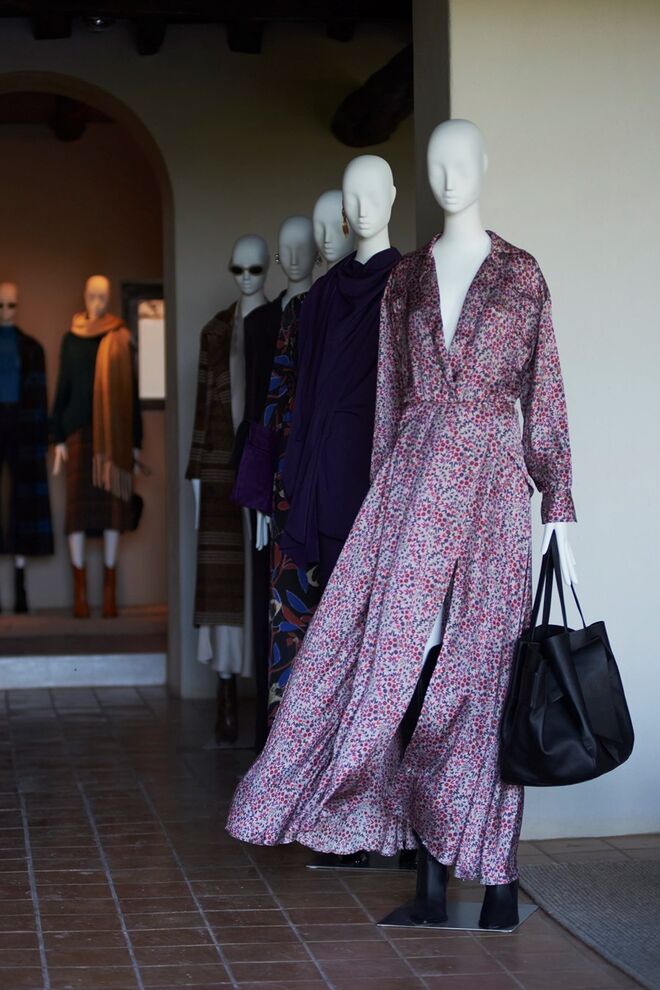 Apresentação da coleção outono/inverno da Mango em , na guest house La Granja.