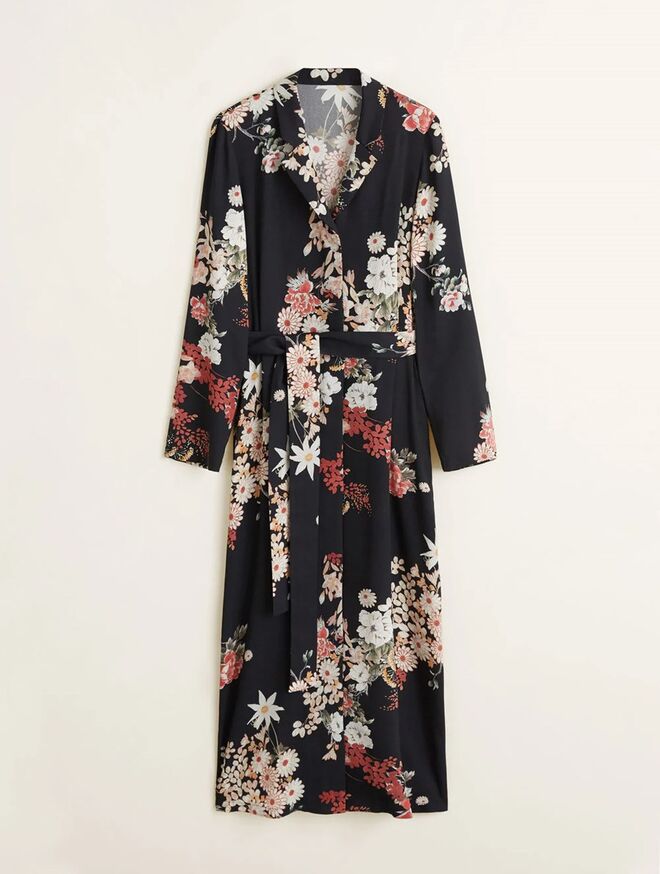 Vestido estampado, €39,99, Mango, exclusivamente online