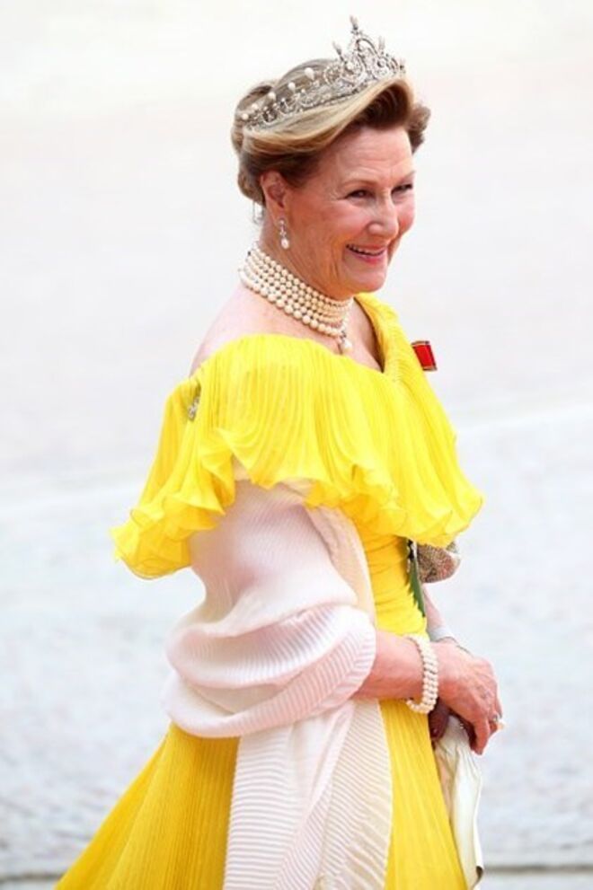 A rainha Sonia da Noruega.