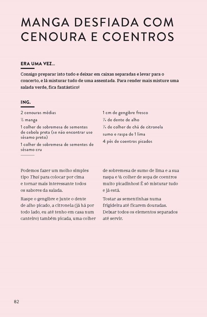 Receita: Salada de manga