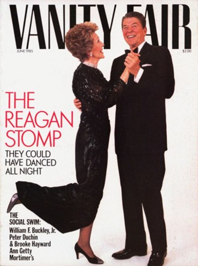 Nancy Reagan na capa da revista Vanity Fair;