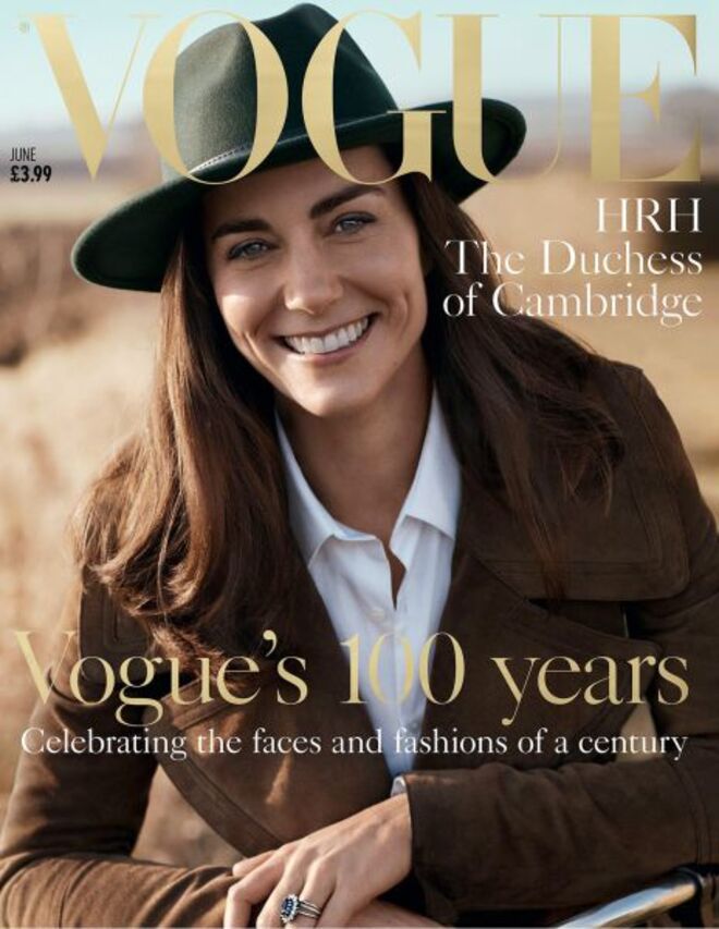 Kate Middleton na capa da revista Vogue;