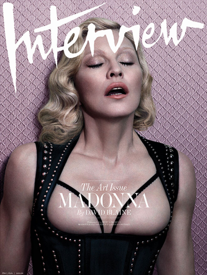 Madonna na capa da revista Interview;