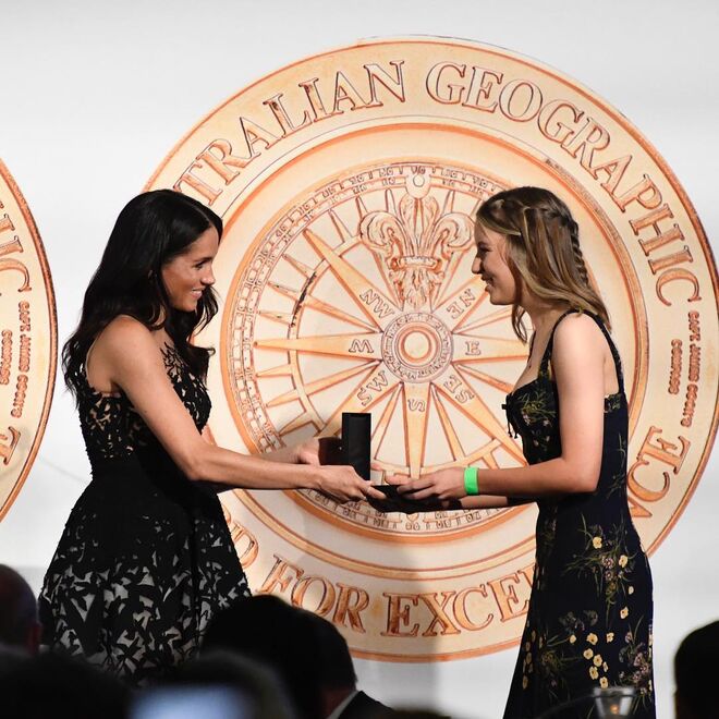 Meghan Markle nos Australian Geographic Society Gala Awards;