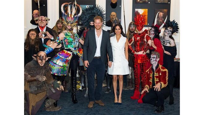 O duque e a duquesa de Sussex visitaram a Courtenay Creative para conhecer os neo-zelandeses talentosos do cinema, música e tecnologia.