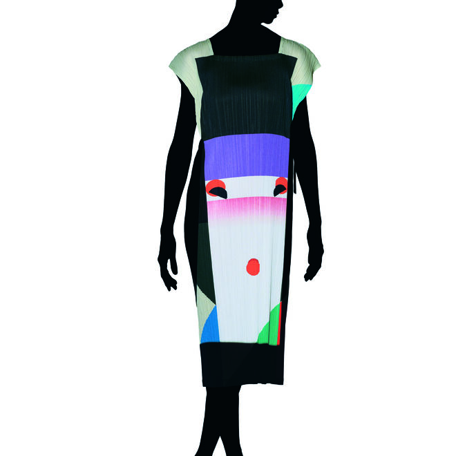 Vestido de uma parceria entre Issey Miyake, « Ikko Tanaka », Série n°1, primavera/verão 2016. Exposição Japon ‒Japonismes, Objects Inspirés 1867 – 2018.