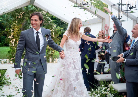 As primeiras imagens do casamento de Gwyneth Paltrow 