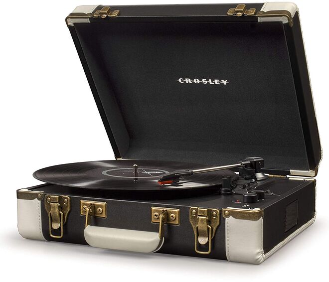 Gira-discos USB portátil Executive com bluetooth, €129, em fnac.pt 