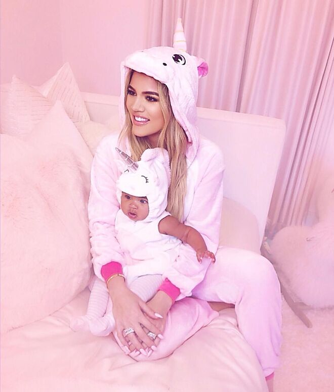Khloe Kardashian e a sua filha, True Thompson