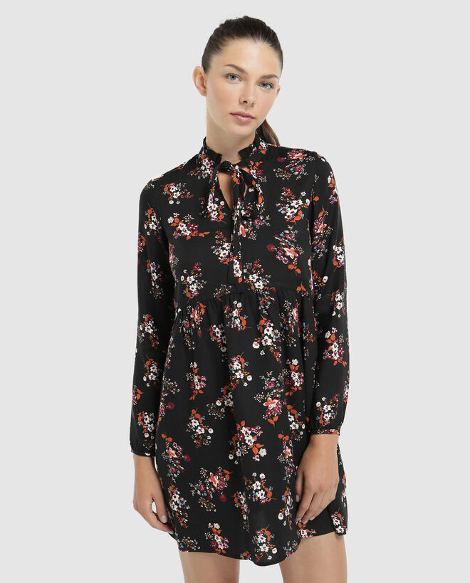 Vestido estampado floral, €29,99, Easy Wear, El Corte Inglés