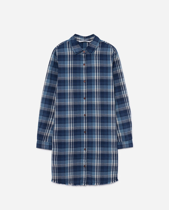 Vestido camiseiro quadrado, €17, Lefties